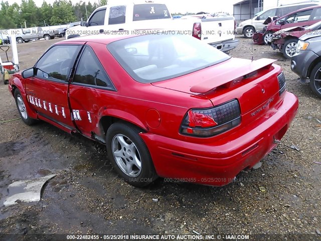 1G2WJ12M2TF253954 - 1996 PONTIAC GRAND PRIX SE RED photo 3