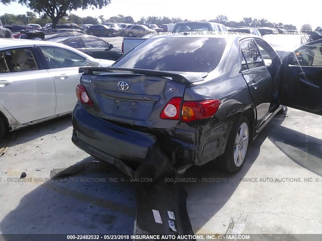 2T1BE4EE5AC041351 - 2010 TOYOTA COROLLA XRS GRAY photo 6