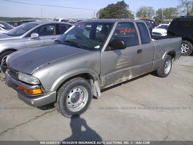 1GCCS19W918239425 - 2001 CHEVROLET S TRUCK S10 Pewter photo 2