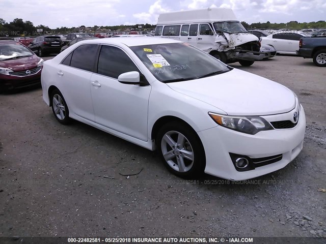 4T1BF1FKXCU598838 - 2012 TOYOTA CAMRY SE/LE/XLE თეთრი ფოტო 1
