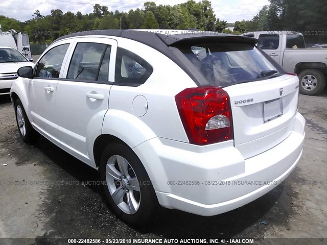 1B3CB3HA1BD123731 - 2011 DODGE CALIBER MAINSTREET WHITE photo 3