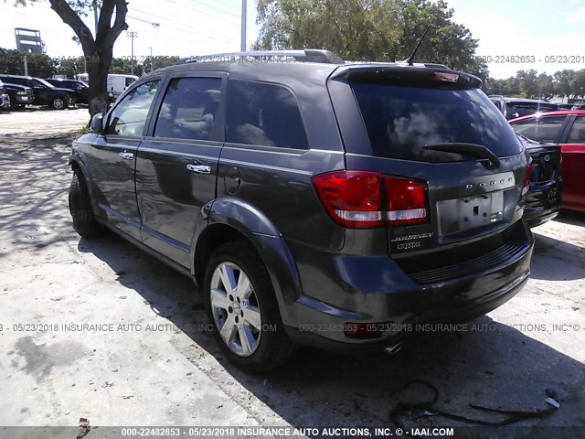 3C4PDCDG4ET220960 - 2014 DODGE JOURNEY LIMITED GRAY photo 3