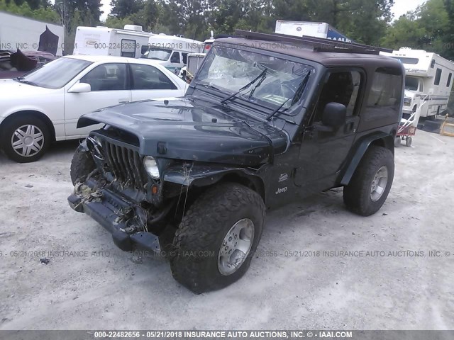 1J4FA59S63P305839 - 2003 JEEP WRANGLER / TJ SAHARA GREEN photo 2