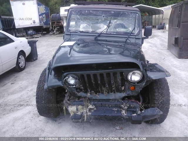 1J4FA59S63P305839 - 2003 JEEP WRANGLER / TJ SAHARA GREEN photo 6