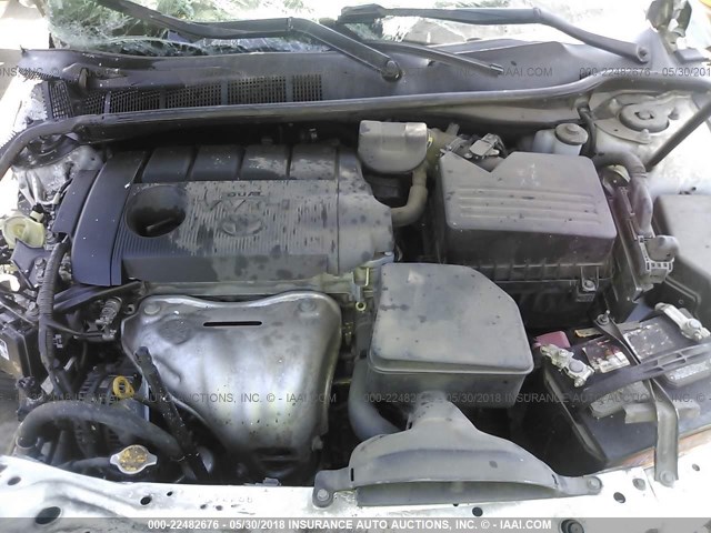 4T1BF3EK6BU660182 - 2011 TOYOTA CAMRY SE/LE/XLE WHITE photo 10