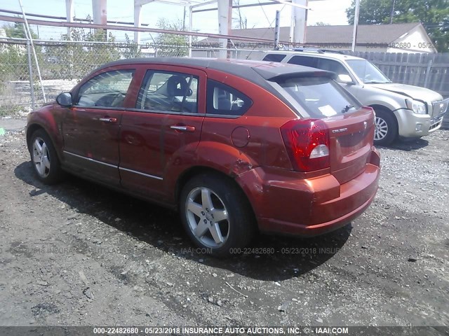 1B3HE78K97D257438 - 2007 DODGE CALIBER R/T ORANGE photo 3