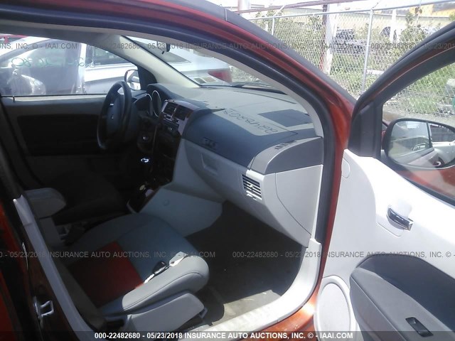 1B3HE78K97D257438 - 2007 DODGE CALIBER R/T ORANGE photo 5