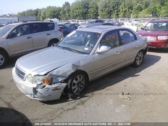 KNAGD128X45353279 - 2004 KIA OPTIMA LX/EX GRAY photo 2