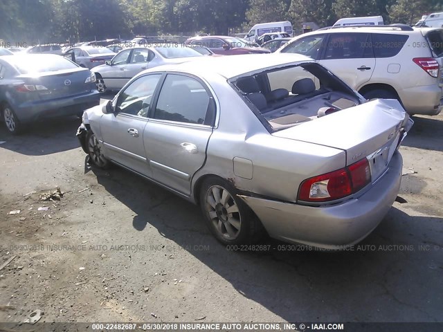 KNAGD128X45353279 - 2004 KIA OPTIMA LX/EX GRAY photo 3