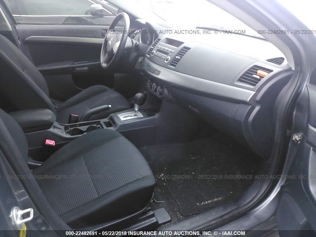 JA32U2FU8BU032725 - 2011 MITSUBISHI LANCER ES/ES SPORT GRAY photo 5