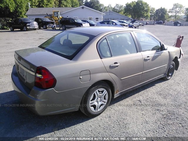 1G1ZS58F87F106641 - 2007 CHEVROLET MALIBU LS BROWN photo 4