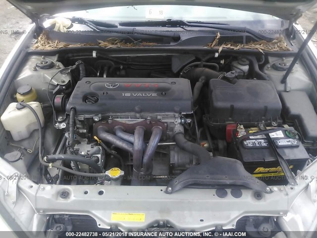 4T1BE32K53U158112 - 2003 TOYOTA CAMRY LE/XLE/SE ვერცხლისფერი ფოტო 10