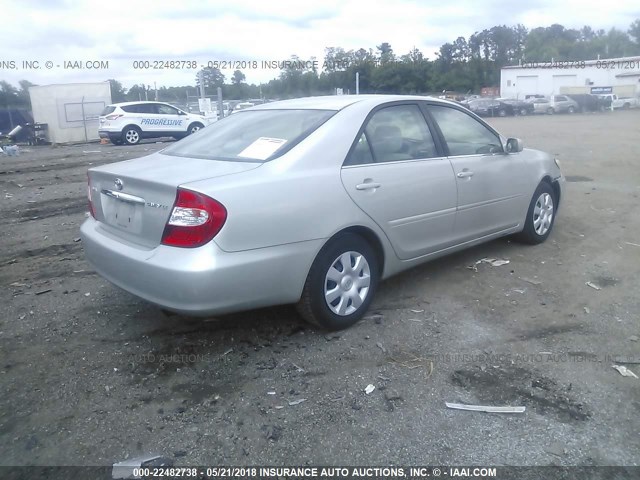 4T1BE32K53U158112 - 2003 TOYOTA CAMRY LE/XLE/SE ვერცხლისფერი ფოტო 4