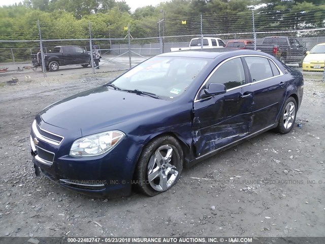 1G1ZH57BX94209880 - 2009 CHEVROLET MALIBU 1LT ლურჯი ფოტო 2