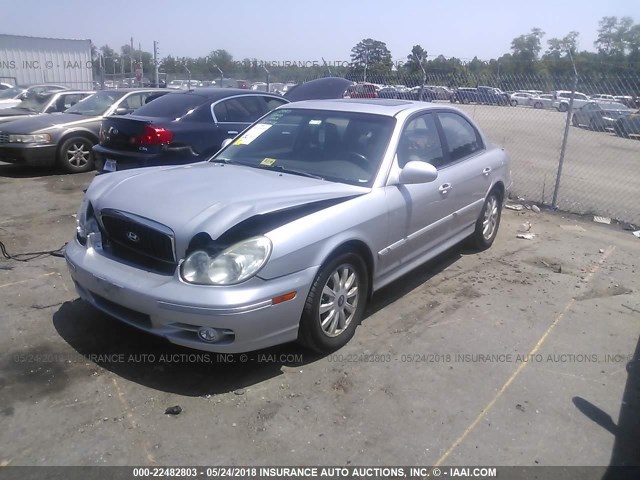 KMHWF35H03A893063 - 2003 HYUNDAI SONATA GLS/LX SILVER photo 2