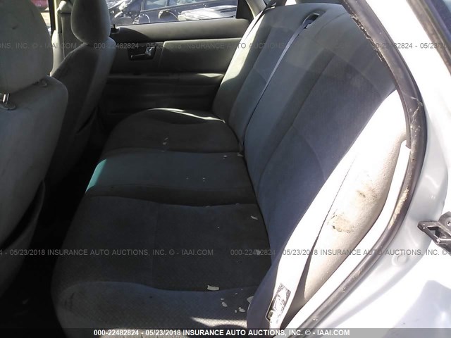 1FAFP52U72G237958 - 2002 FORD TAURUS LX SILVER photo 8