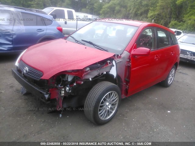 2T1KR32E17C667362 - 2007 TOYOTA COROLLA MATRIX XR RED photo 2