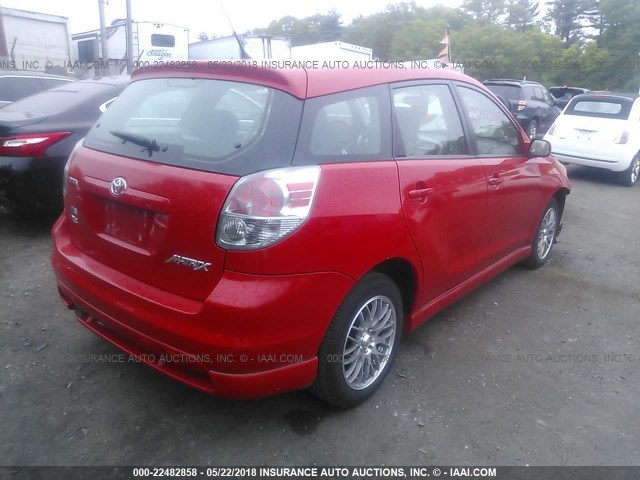 2T1KR32E17C667362 - 2007 TOYOTA COROLLA MATRIX XR RED photo 4