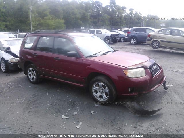 JF1SG63627H739329 - 2007 SUBARU FORESTER 2.5X/SPORTS 2.5X RED photo 1