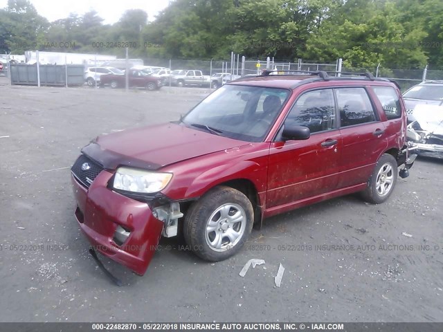 JF1SG63627H739329 - 2007 SUBARU FORESTER 2.5X/SPORTS 2.5X RED photo 2