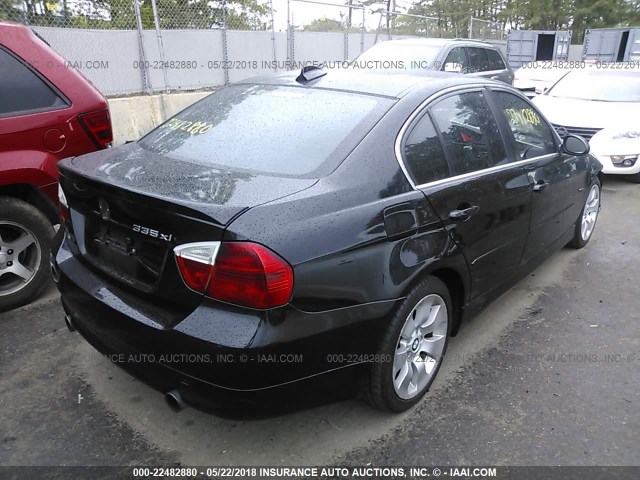 WBAVD53538A282989 - 2008 BMW 335 XI BLACK photo 4