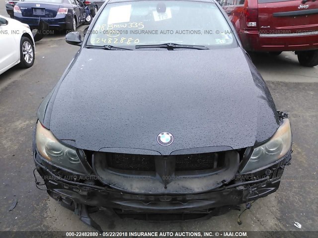 WBAVD53538A282989 - 2008 BMW 335 XI BLACK photo 6