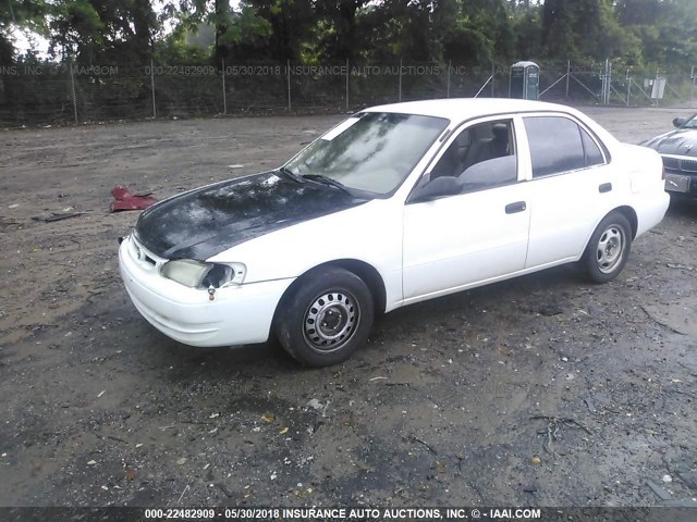 1NXBR12E9YZ404248 - 2000 TOYOTA COROLLA VE/CE/LE WHITE photo 2