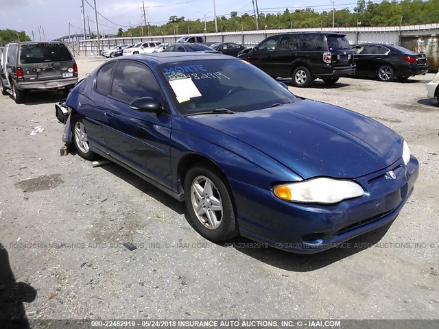 2G1WW12E249282251 - 2004 CHEVROLET MONTE CARLO LS 蓝色 照片 1