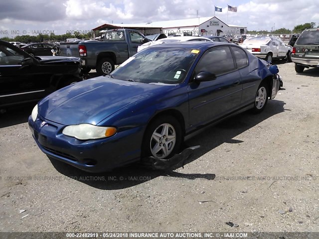 2G1WW12E249282251 - 2004 CHEVROLET MONTE CARLO LS 蓝色 照片 2
