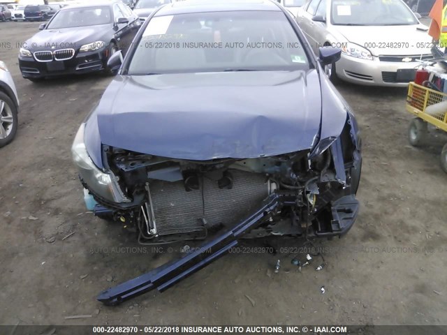 1HGCP2F89CA119666 - 2012 HONDA ACCORD EXL BLUE photo 6