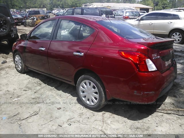 3N1CN7AP7GL853580 - 2016 NISSAN VERSA S/S PLUS/SV/SL RED photo 3