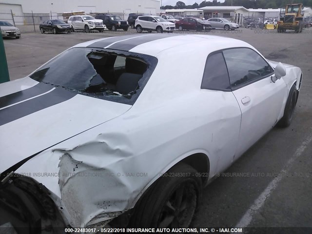 2C3CDYAG9EH107437 - 2014 DODGE CHALLENGER SXT WHITE photo 6