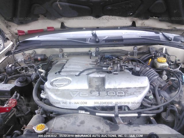 JN8DR07Y21W529469 - 2001 NISSAN PATHFINDER LE/SE/XE TAN photo 10