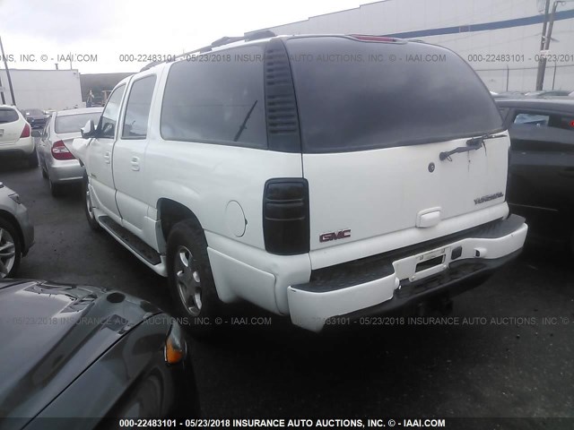 1GKFK66U73J247407 - 2003 GMC YUKON XL DENALI WHITE photo 3