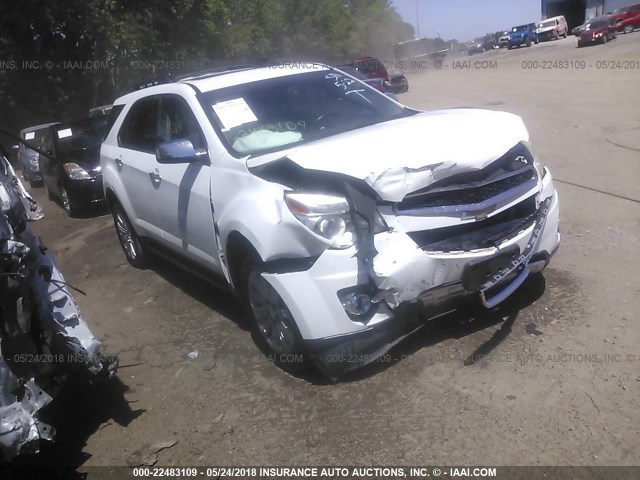 2CNALFEW0A6257708 - 2010 CHEVROLET EQUINOX LTZ WHITE photo 1