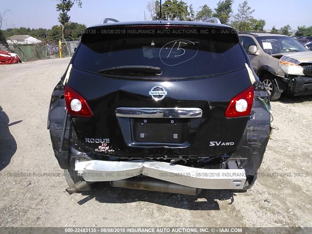 JN8AS5MV2CW717135 - 2012 NISSAN ROGUE S/SV BLACK photo 6