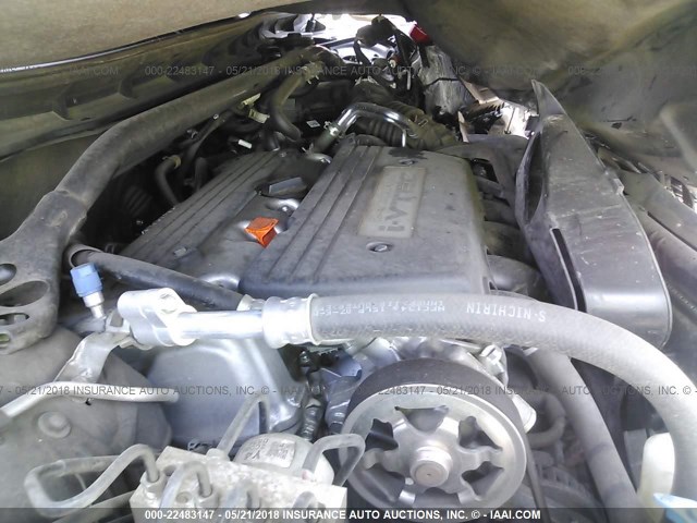 5J6TF3H51CL003693 - 2012 HONDA CROSSTOUR EXL ნაცრისფერი ფოტო 10