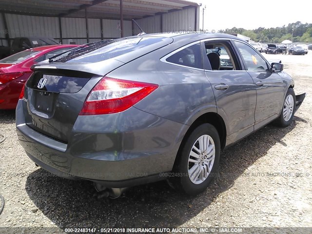 5J6TF3H51CL003693 - 2012 HONDA CROSSTOUR EXL ნაცრისფერი ფოტო 4