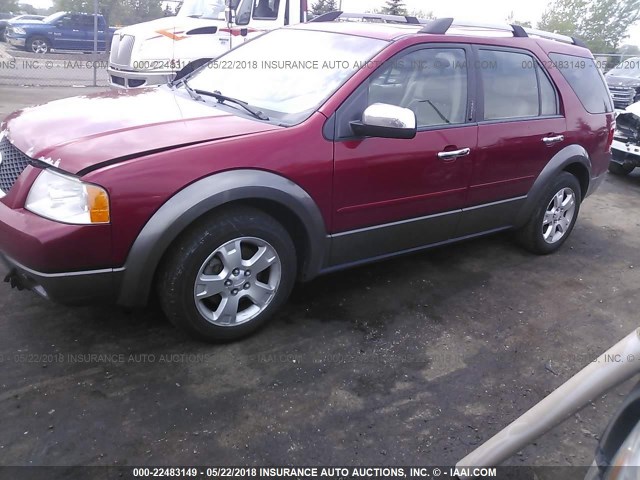 1FMZK021X6GA53470 - 2006 FORD FREESTYLE SEL RED photo 2