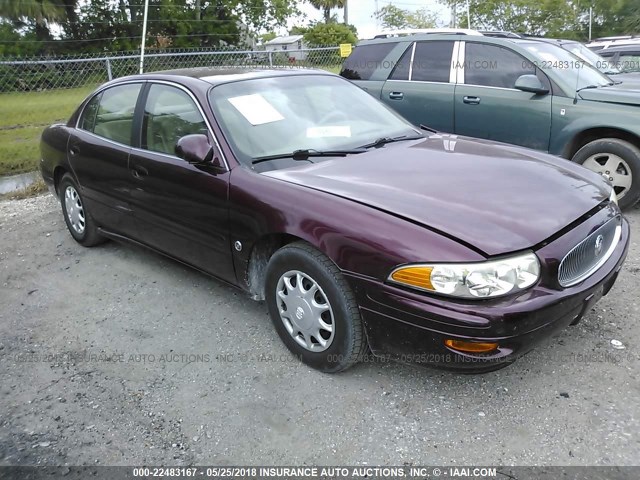 1G4HP52K144136657 - 2004 BUICK LESABRE CUSTOM MAROON photo 1