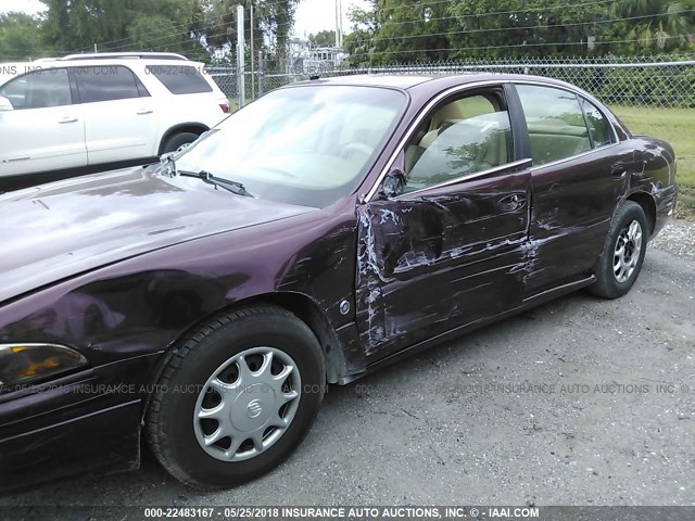 1G4HP52K144136657 - 2004 BUICK LESABRE CUSTOM MAROON photo 6