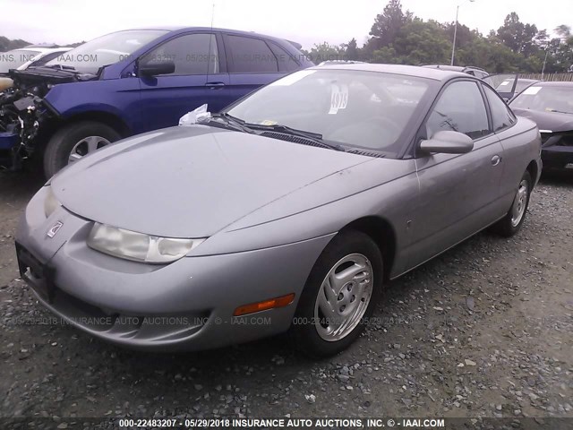 1G8ZG1278VZ325379 - 1997 SATURN SC2 GRAY photo 2