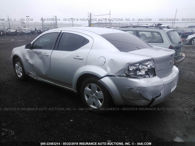 1B3LC46D39N546881 - 2009 DODGE AVENGER SE/SXT SILVER photo 3