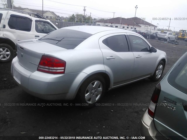 1B3LC46D39N546881 - 2009 DODGE AVENGER SE/SXT SILVER photo 4