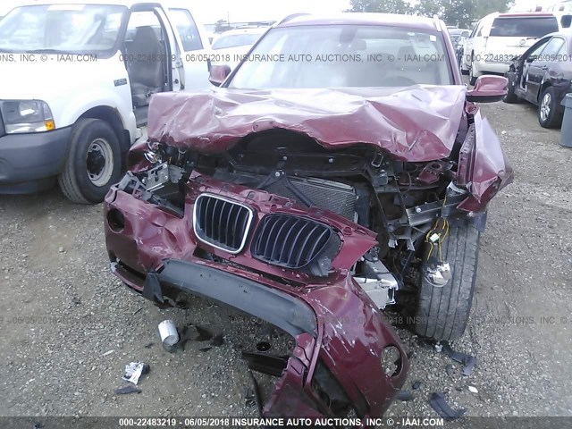 5UXWX9C51D0A29385 - 2013 BMW X3 XDRIVE28I RED photo 6