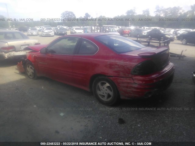 1G2NF12T0YM758074 - 2000 PONTIAC GRAND AM SE1 RED photo 3