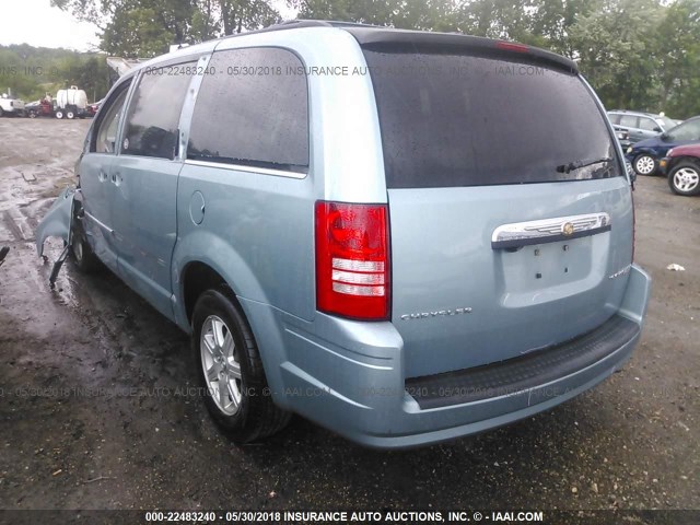2A4RR5D18AR253985 - 2010 CHRYSLER TOWN & COUNTRY TOURING BLUE photo 3