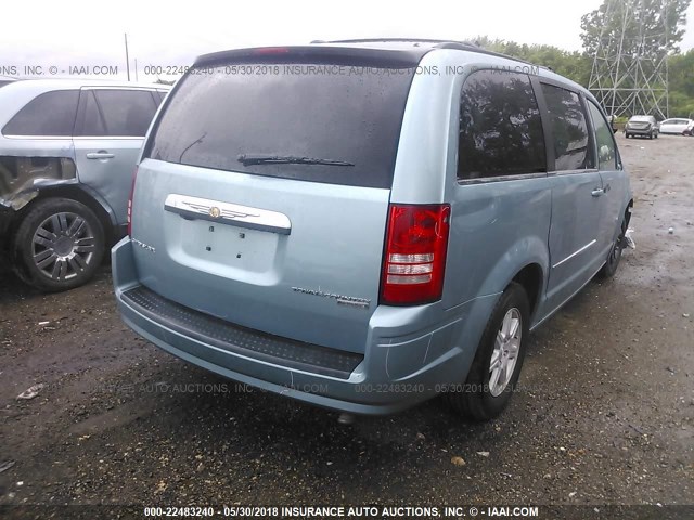 2A4RR5D18AR253985 - 2010 CHRYSLER TOWN & COUNTRY TOURING BLUE photo 4