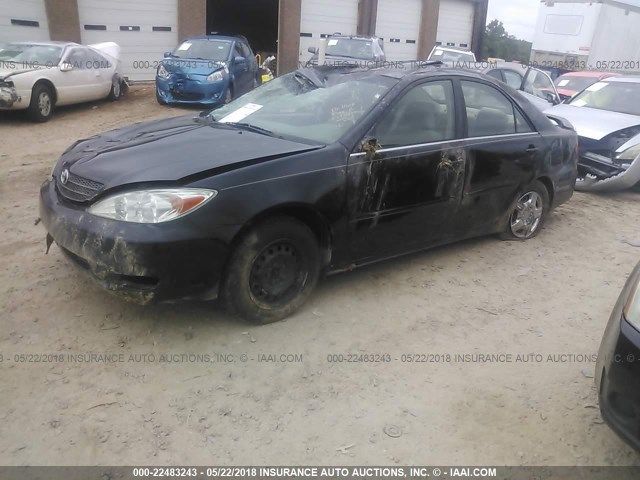 JTDBE32K630234853 - 2003 TOYOTA CAMRY LE/XLE BLACK photo 2