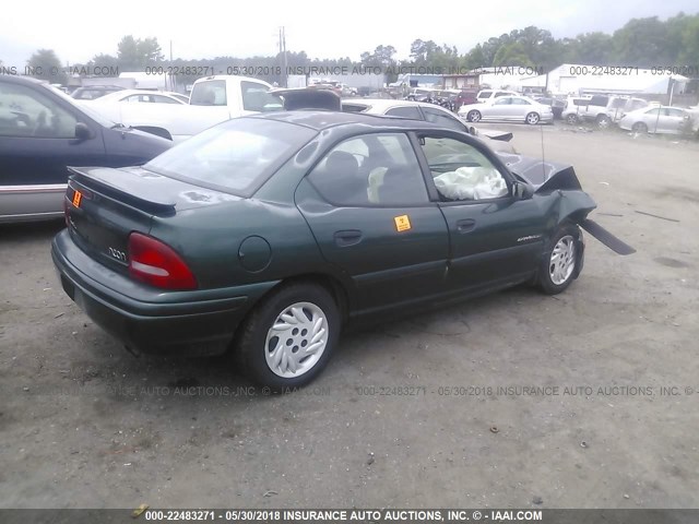 1P3ES47Y0XD172132 - 1999 PLYMOUTH NEON HIGHLINE/EXPRESSO GREEN photo 4
